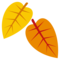 Fallen Leaf emoji on Emojione